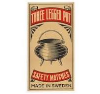 Three Legged Pot Safety Matches 3 Pack